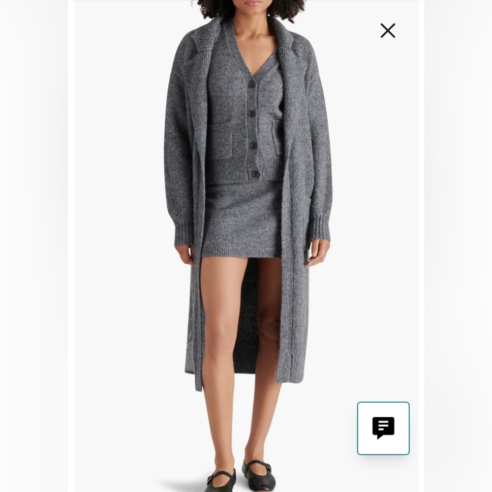 Marl Notched Lapel Longline Cardigan
Steve Madden